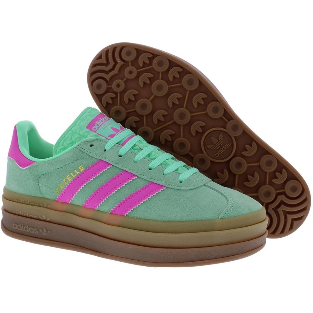 ADIDAS ORIGINALS GAZELLE BOLD
(PULSE MINT/SCREAMING PINK/GUM)